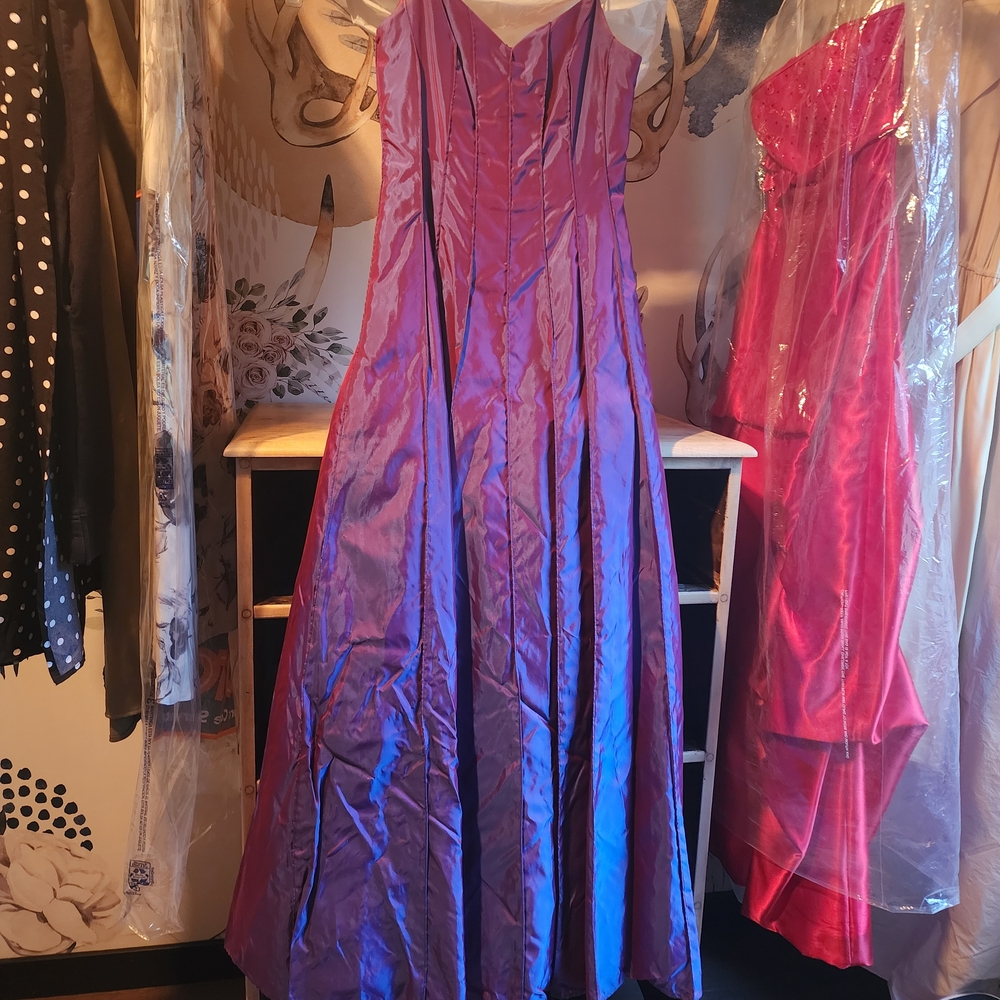 Elegant Purple and Blue Gown
